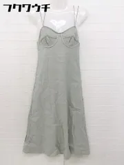 ◇ FREE'S MART フリーズマート キャミソール サイドジップ 膝下丈 ワンピース サイズF グレー レディース 【中古】 【1105050002383】