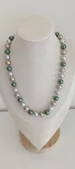 多色貝パールビーズネックレス50cm