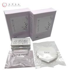 【トクキレ】ビオールオーガニクス オーガニックアクア エアレスクッション 美容液ファンデーション リフィル＆パフ ブライト(明るい肌色) 15g 2点セット 未使用 ネコポス発送