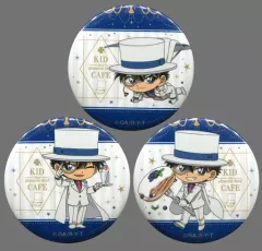 【中古】バッジ・ピンズ(キャラクター) 全3種セット 「名探偵コナン 怪盗キッドカフェ 缶バッジ」