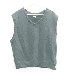 ◇ ⊇ niko and … ニコアンド 裏起毛 胸元英字刺繍 ベスト サイズF ブラック レディース E  【1410100037544】