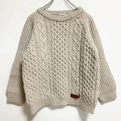 Santa Monica - used ポンポンフィッシャーマンニット IRELAND製 〜 80s ビンテージ Claournic ハンドメイド アラン