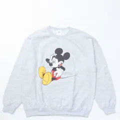 Goodwear グッドウェア Disney MK PRINT SWEAT3  L.GRAY ディズニー ミッキーマウス プリント スウェット トレーナー 新品