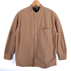 フィールドコア 長袖シャツ トップス バンドカラー コーデュロイ ワークマン メンズ Lサイズ ブラウン FieldCore 【中古】