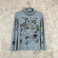 TO THE ANGEL シャーリング モック ネック ロング スリーブ トップス