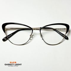 処分価格 Garrett Leight メガネ ｜正規新品｜ギャレットライト 米国ブランド｜VISTA｜純正ケース・クロス付｜ 黒 金色
