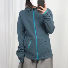 NIKE(ナイキ) ライトネイビー ジップアップパーカー フード付き M 250606