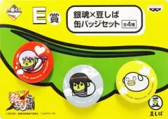 【中古】バッジ・ピンズ(キャラクター) 猿飛＆桂＆エリザベス 銀魂×豆しば 缶バッジセット 「一番くじ 劇場版銀魂 完結篇～万事屋よ永遠なれ～」 E賞