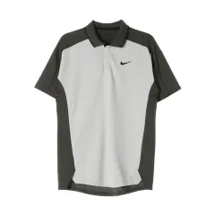 S ナイキゴルフ カーキ 白 バイカラー メッシュ 半袖 ポロTシャツ ポロ Tシャツ