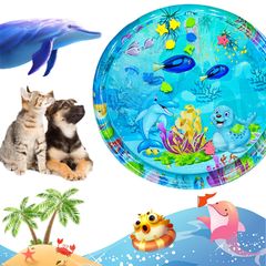 新品 夏 ペット冷感マット ペット冷感マット 水洗い可 熱中症・暑さ対策 噛む予防 病予防 ひえひえ爽快 直径 冷却シート 猫用クールマット かわいい 105センチメートル/25.59 水遊びマット 冷感ひんやり プレイマット インチ ペットマット ひんやりマ