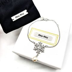 MIUMIU ロゴネックレス ⚠️訳あり商品 - メルカリ