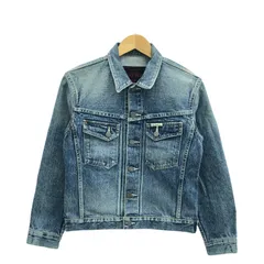 【中古】FLAT HEAD デニムジャケット サイズW36 フラットヘッド 青[91]のサムネイル