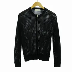 ステラマッカートニー STELLA McCARTNEY 美品 メッシュ ジップアップ ブルゾン 黒 ブラック 42 約XL 大きいサイズのサムネイル