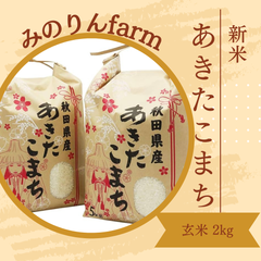 令和5年秋田県産 あきたこまち玄米2kg