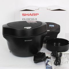SHARP ヘルシオ水なし自動調理鍋KN-HW16G-B BLACK SHARP シャープ 水なし自動調理鍋 ヘルシオ ホットクック KN-HW16H