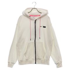 NIKE (ナイキ) Naomi Osaka Collection Full-Zip Up Hoodie Jacket 大坂なおみ ロゴプリントジップアップジャケット ホワイト