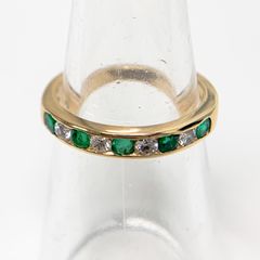 ティファニーTiffany エメラルド　ダイヤ　18K リング