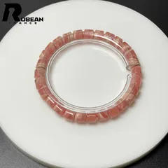 【限定1個】 逸品 EU製 ★ROBEAN・インカローズ★天珠型ブレス パワーストーン 原石 天然石 高級 ギフト プレゼント1  バラ色 ギフト プレゼント1  約6.2*6mm M0327677