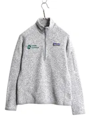 【お得なクーポン配布中!】 パタゴニア ベターセーター ハーフジップ レディース S 18年製 アウトドア フリース ジャケット プルオーバー ジャンパー カレッジ 刺繍 灰