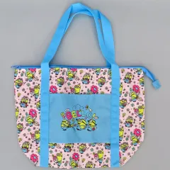 【中古】バッグ ピンク×ライトブルー プレミアムキャリーオンバッグ Flower Ver. 「ミニオンズ」