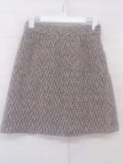 ◇ amelier<!-利用不可文字-!>MAJESTIC LEGON ニット ミニ タイト スカート サイズ F ベージュ ホワイト バーガンディー レディース E  【1302160025732】