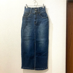 AZUL BY MOUSSY  ハイウエスト  デニム  タイト  ロングスカート