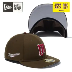 【ムラスポ公式】NEW ERA ニューエラ キャップ LP 5950 59FIFTY  Gray Undervisor ミネソタ・ツインズ クーパーズタウン ウォルナット グレーアンダーバイザー 14109462 メンズ レディース