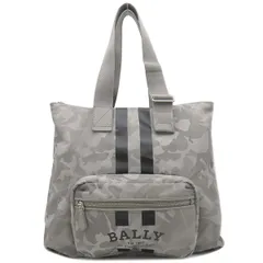 バリー BALLY トートバッグ FALLIE CAM ナイロン マルチサッソライトグレー×パラディオ シルバー金具 パッカブル トート 折りたたみ カモフラージュ  6301985 【保存袋】【中古】のサムネイル