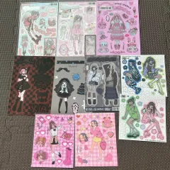 新品 DOMI WORLD ギャルガール ステッカー 10 犬 まとめ売り