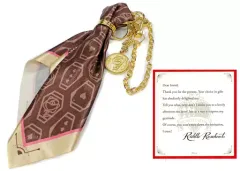 【中古】雑貨 リドル・ローズハート バッグチャーム(コインモチーフ＆スカーフ)＆メッセージカード 「ディズニー ツイステッドワンダーランド バレンタインデーギフト」