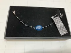 «花ラブリ»HH575NB　羽織紐　新品　磁器　ビーズ　ナスカン　紺　ネイビー　水色　ライトブルー　和服　和装　和風　ブレスレット？