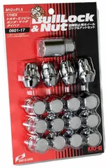 協永産業/KYO-EI ロック＆ナットセット ブルロック クロームメッキ M12×P1.5 4穴車用 入数：1セット(ナット12個/ロック4個) 0601-17