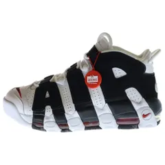 NIKE (ナイキ) AIR MORE UPTEMPO UNIVERSITY RED エア モア アップテンポ ユニバーシティレッド ハイカットスニーカー ブラック/ホワイト US8/26cm 414962-105