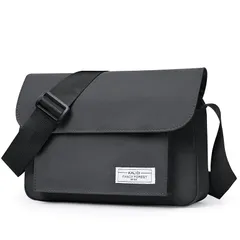 【新品】 [KALIDI FANCY FOREST] ショルダーバッグ メンズ 肩掛けバッグ レディース 斜め掛け 大容量 軽量 防撥水 オックスフォード ボディバッグ 小さめ 通学 通勤 旅行 おしゃれ 男女兼用 (ダークグレー) 1