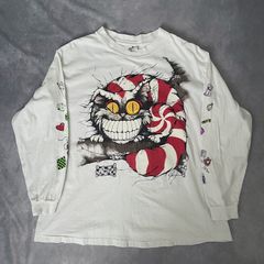90s Tシャツ チェシャ猫 ぶち抜きスマイル ヴィンテージ 古着 アリス