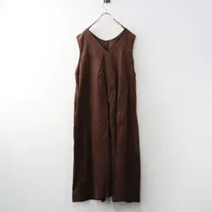 サマンサモスモス Samansa Mos2 SM2 コーデュロイ前後着ジャンパースカート F∥ブラウン ドレス ロング マキシ丈【2400014587746】