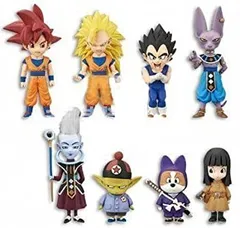 【中古】(非常に良い)ドラゴンボールZ 劇場版ワールドコレクタブルフィギュアvol.1 神 バンプレスト（全８種フルコンプセット）