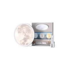 Coizabera LED シーリングライト 6畳~8畳 30W 3600LM 間接光常夜灯付き 月ライト 月 おしゃれ 天井照明器具 リモコン付き 調光調色 極薄型 電気 蛍光灯 Ceiling Light 寝室/リビング/キッチンに適用 1