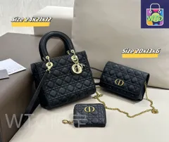 人気 Christian Dior クリスチャンディオール トートバッグ ショルダーバッグ   財布  3点セット｜本日限定特価｜新品未使用--WTO輸入2