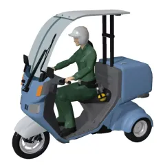 【新品】プラモデル 1/48 空自 モーボバイク グランドクルーフィギュア付き レジンキャストキット [M3-417]