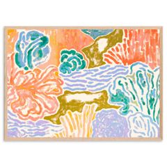 アンリ・マティス額装品『タヒチ』(額外寸620×720mm) 上質紙仕様