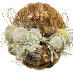 【話題商品】浴衣 七五三 袴 卒業式 着物 結婚式 振袖 水引 成人式 かすみ草 ヘアアクセサリー 和玉 和装 造花飾り ダリア 造花 髪飾り ドライフラワー 手作り 8色展開 [JZOON]