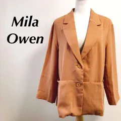 ミラオーウェン Mila Owen テーラードジャケット　ブラウン　オレンジ高級