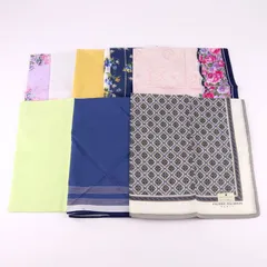 ピエールカルダン/ケンゾー他 ハンカチ 9点セット 未使用 ブランド まとめて 大量 メンズ レディース Pierre Cardin etc. 【中古】