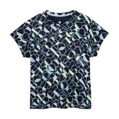 【新品】le coq sportif（ルコック）ロゴグラフィックゲームシャツ レディース・ウィメンズ ストレッチ 吸汗速乾 UPF50+ 遮熱 半袖シャツ　ネイビー　LN5SHT30L-NV00