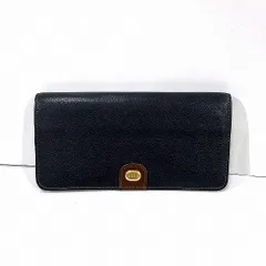 ダンヒル レザー ネイビー 財布 長財布 メンズ