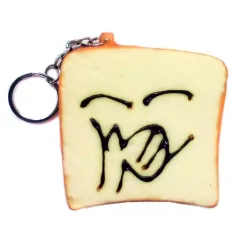 【中古】スクイーズ(食品系 よだれ 「顔文字トーストスクイーズKH」