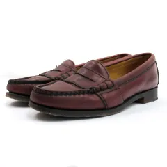 ラルフローレン RALPH LAUREN ローファー モカシン シューズ レザー レッドブラウン 6 23cm ■YHGのサムネイル