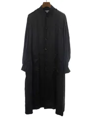 GOOD DESIGN SHOP COMME des GARCONS グッドデザインショップコムデギャルソン 17SS ストライプ切替キュプラスタッフコート ブラック サイズ：Mのサムネイル