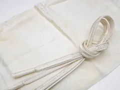 【一輝堂】【着物】和装小物　帯締め帯揚げセット　礼装用　大和組　金糸　流水に小花地紋　帯締　帯揚　25w03-3485